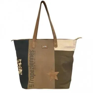 Les Tropéziennes - Sac shopping - Kaki