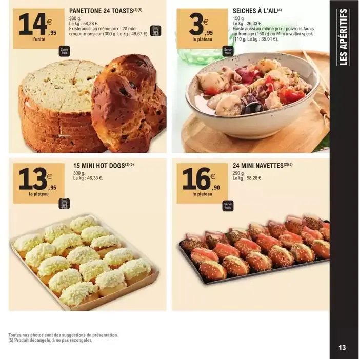 CARTE TRAITEUR PERMANENTE - MIXTE du 8 avril au 17 novembre 2025 - Catalogue page 13