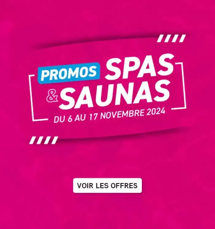 Ne manquez pas nos promos exceptionnelles sur les spas et saunas ! - 1