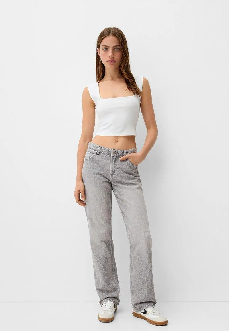 Jean droit - light grey