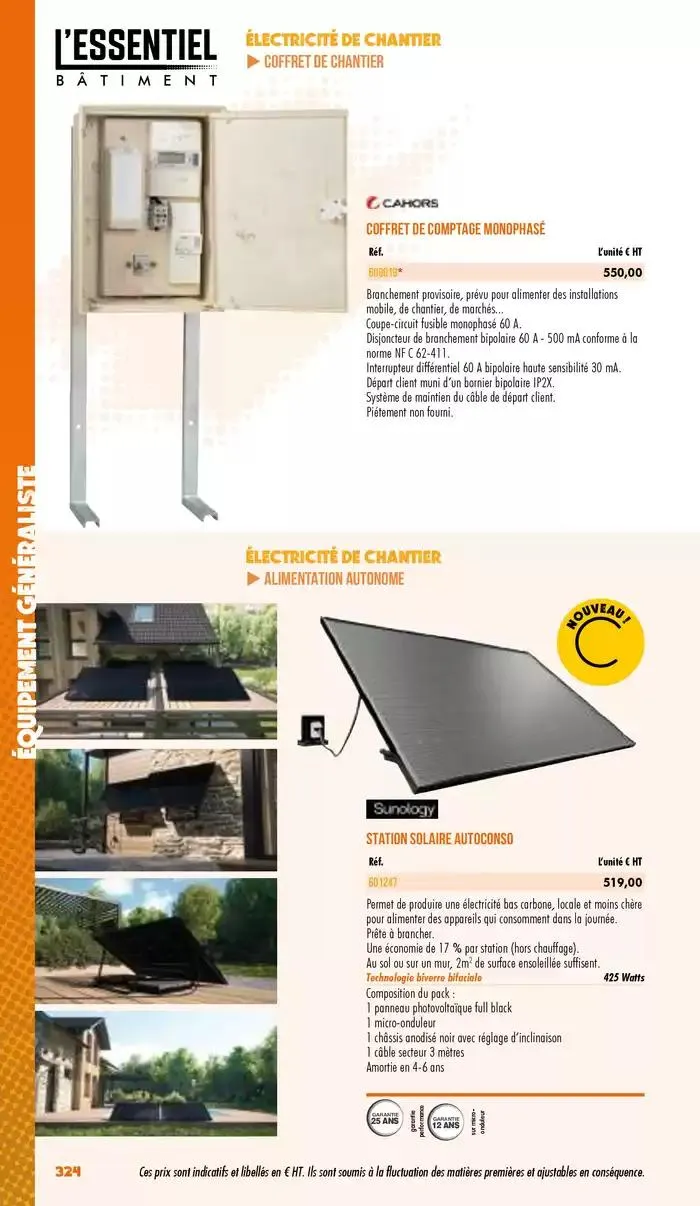 Essentiel Batiment 2025 du 3 janvier au 31 décembre 2025 - Catalogue page 326