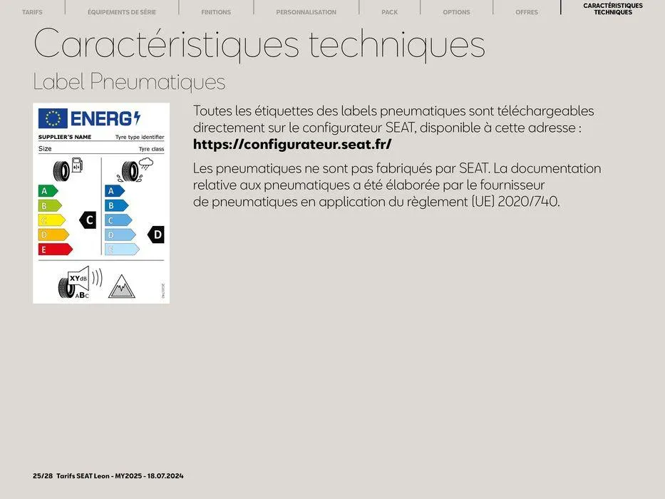 SEAT Leon 5 portes du 24 juillet au 24 juillet 2025 - Catalogue page 25