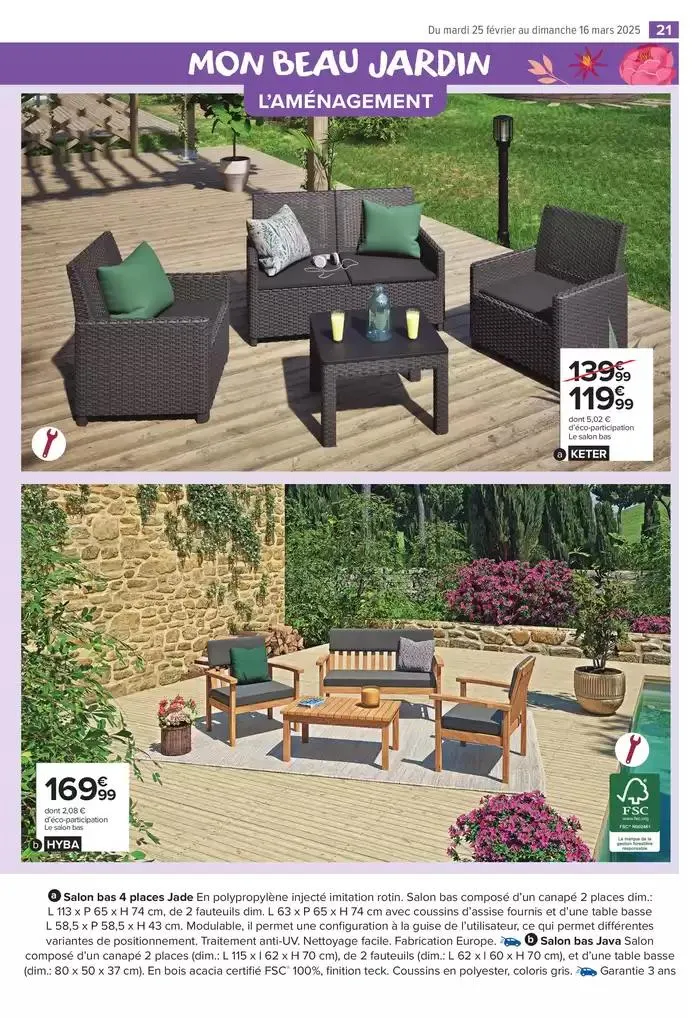 PROFITER ENFIN DE SON JARDIN du 25 février au 16 mars 2025 - Catalogue page 21
