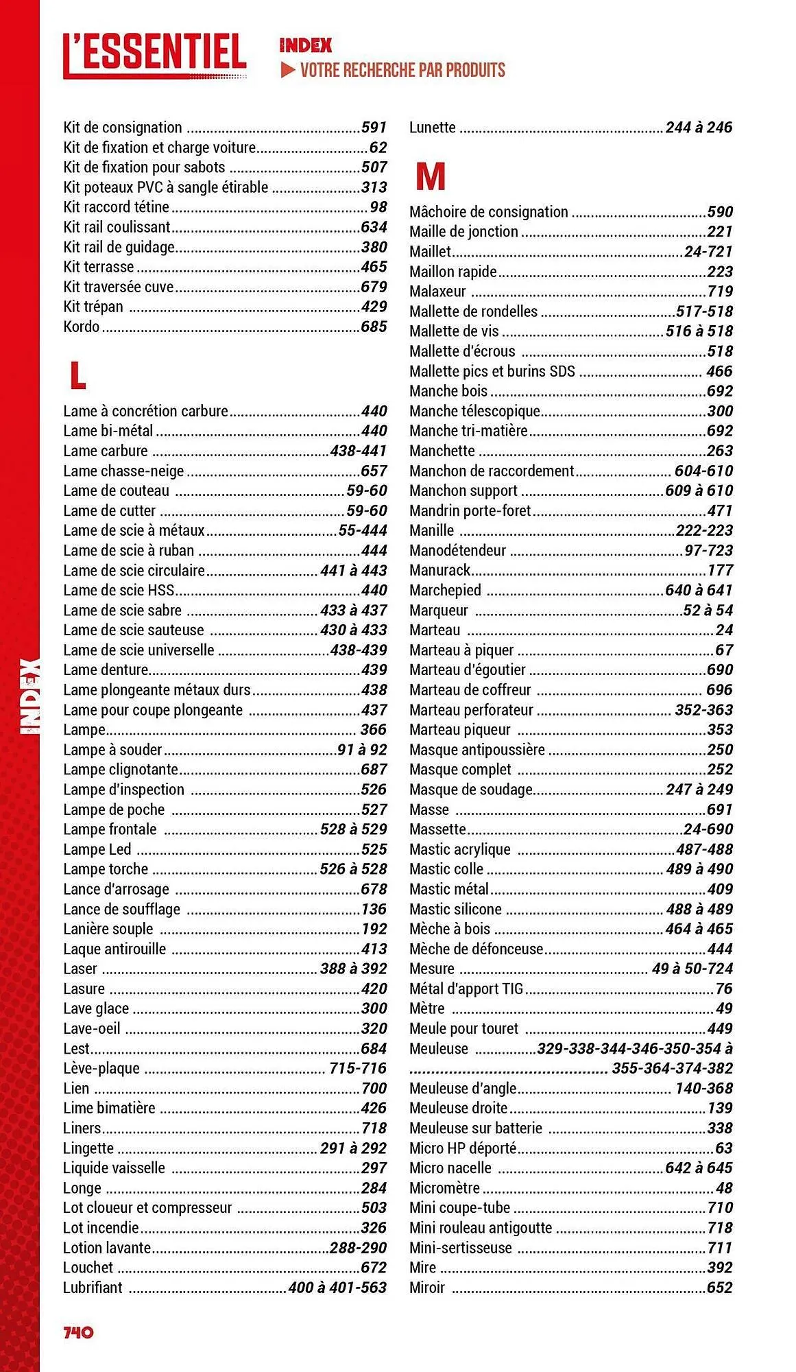 Catalogue Master Pro du 3 janvier au 31 décembre 2025 - Catalogue page 742
