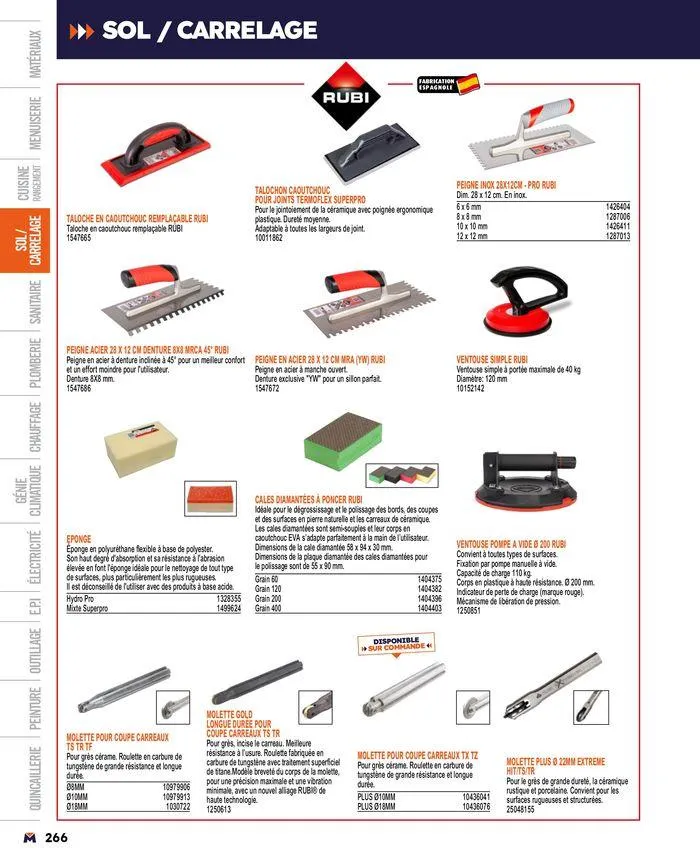 Guide produits 2024 du 15 mars au 31 décembre 2024 - Catalogue page 266