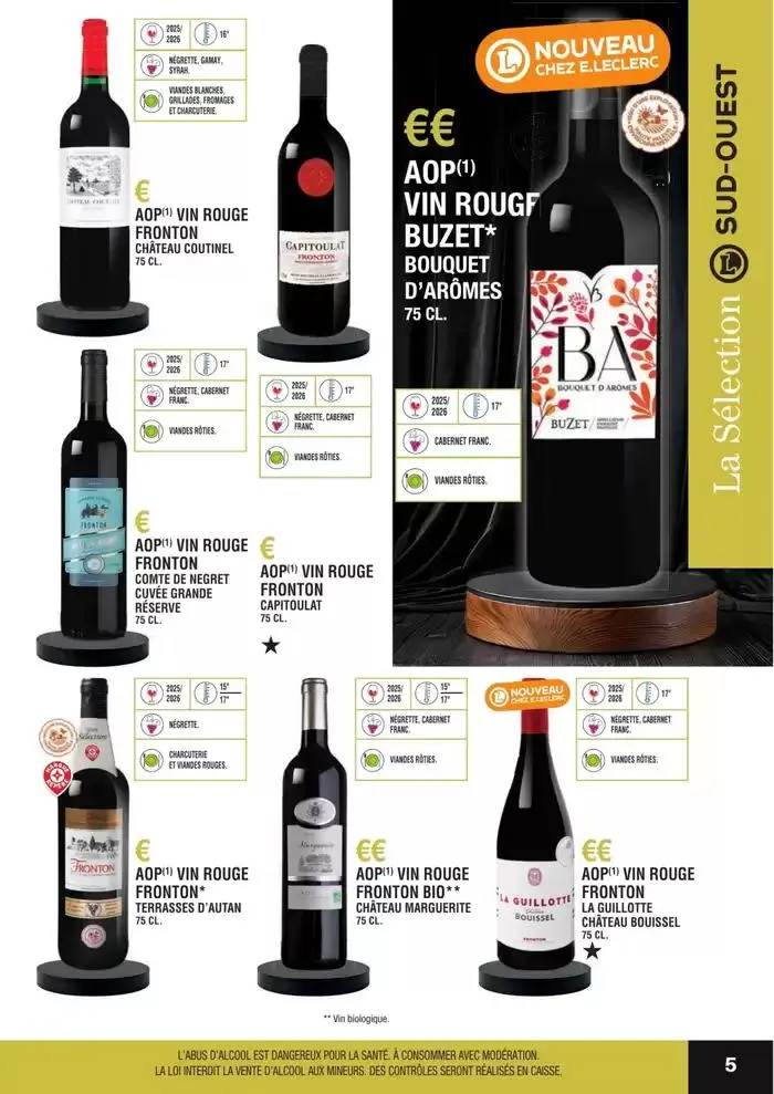 GUIDE DES VINS 2025 2026 du 27 février au 31 janvier 2027 - Catalogue page 5