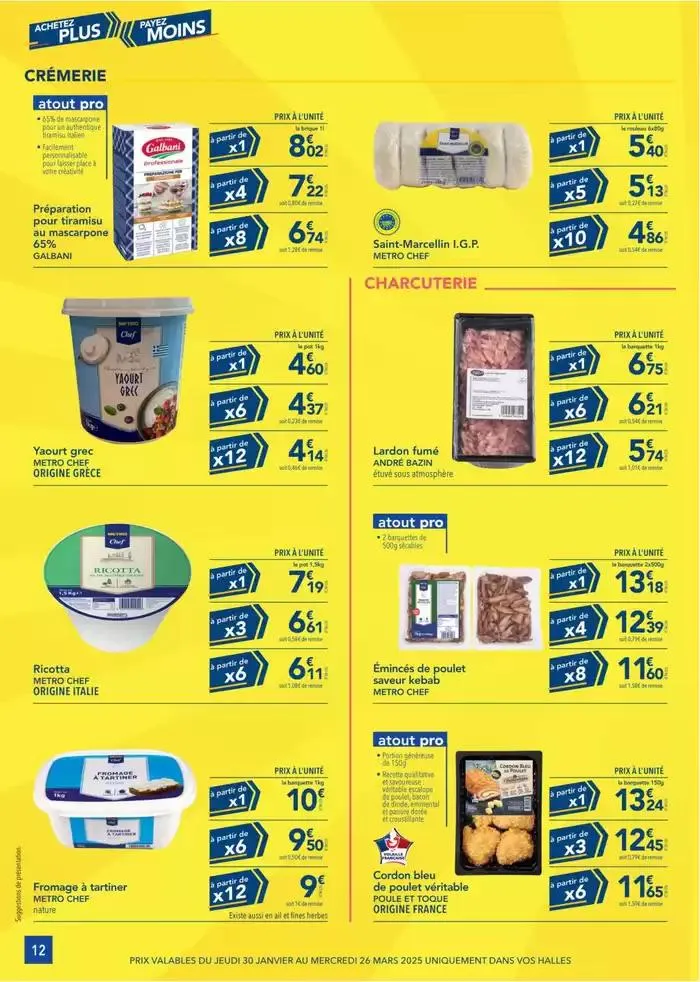 Metro Achetez plus payez moins du 27 février au 26 mars 2025 - Catalogue page 12