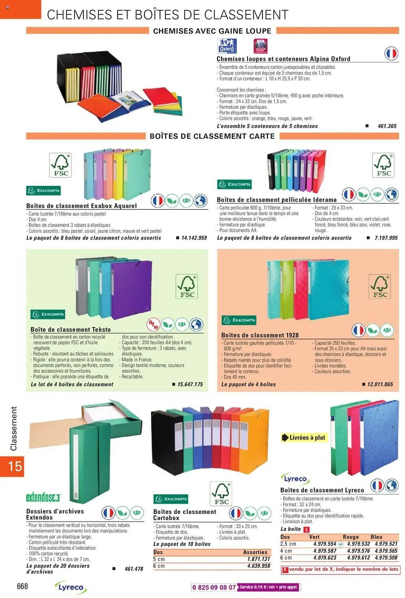 Catalogue Lyreco du 15 mai au 31 décembre 2023 - Catalogue page 668