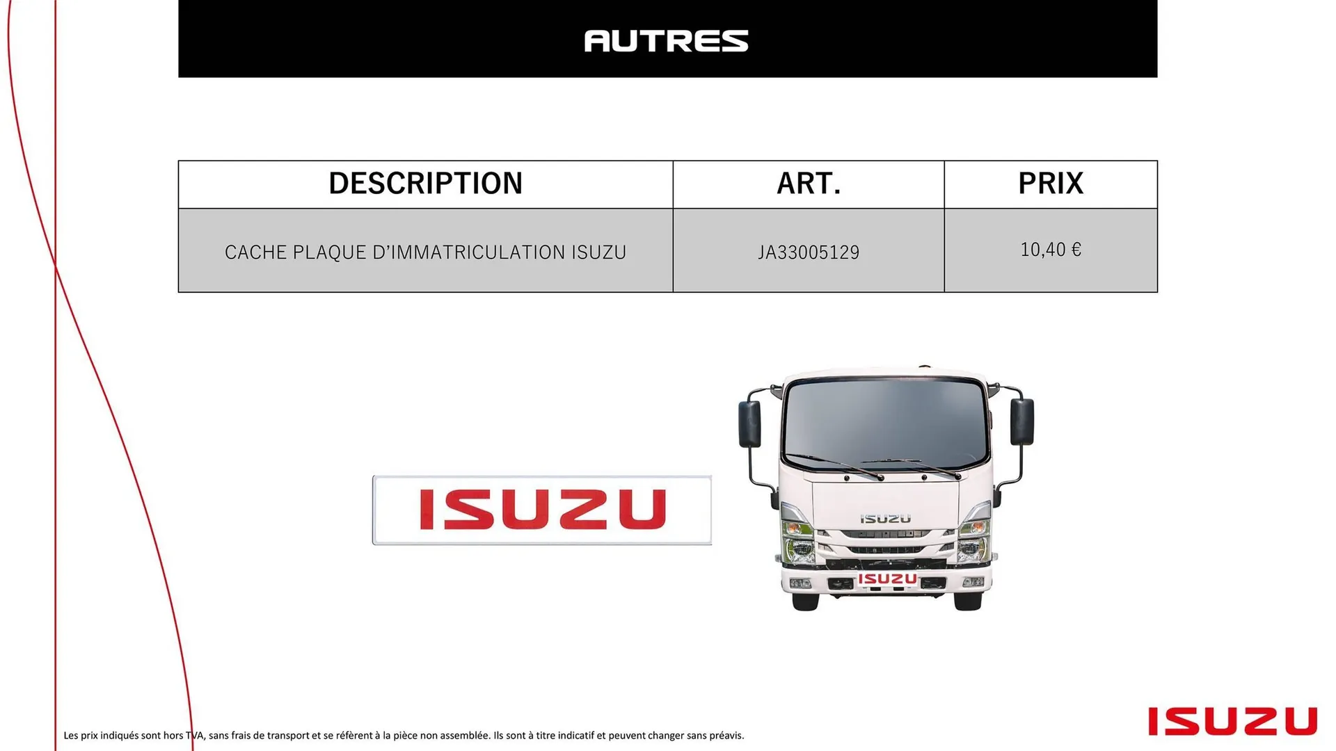 Catalogue Isuzu du 11 novembre au 30 avril 2026 - Catalogue page 30
