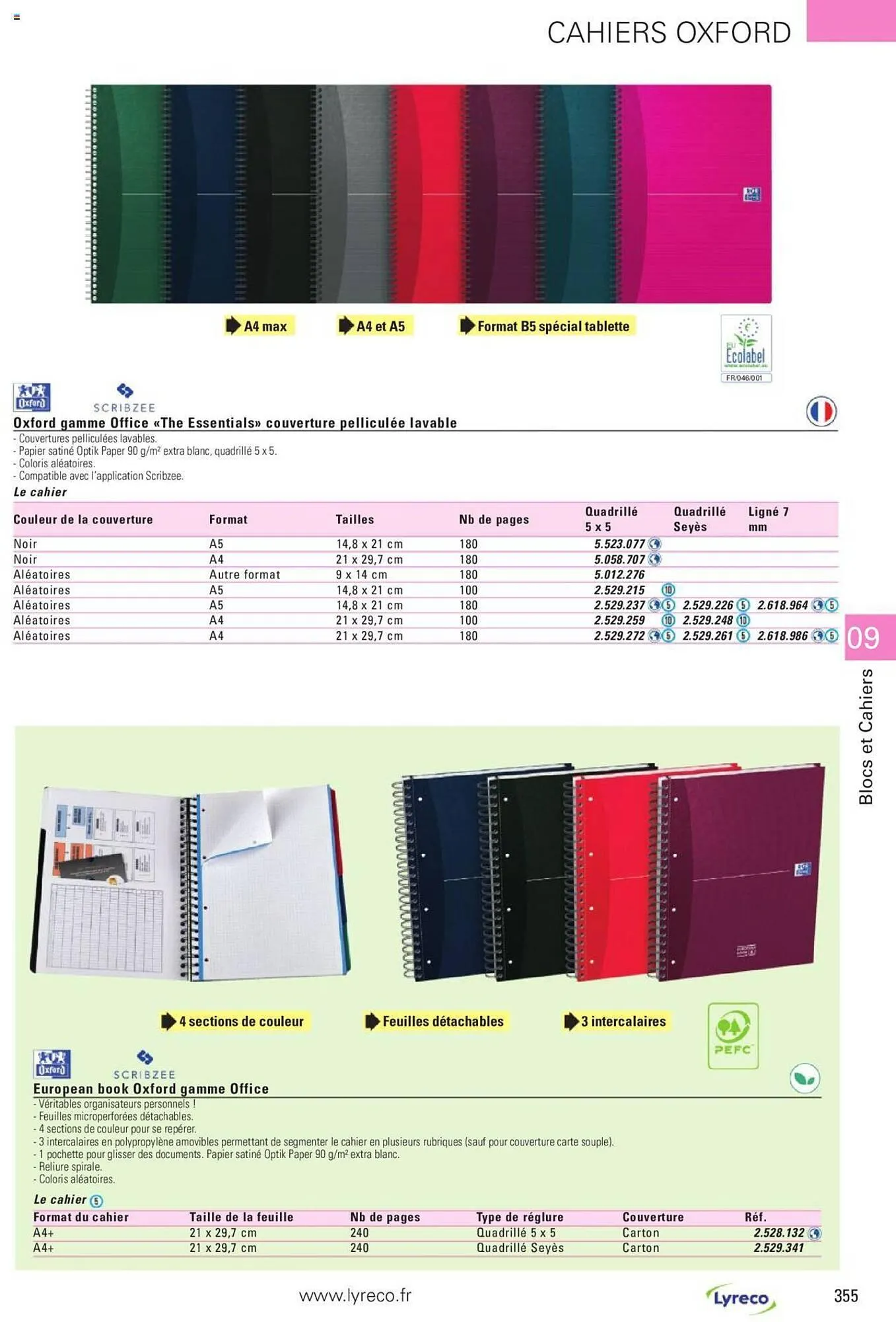 Catalogue Lyreco du 15 mai au 31 décembre 2023 - Catalogue page 355