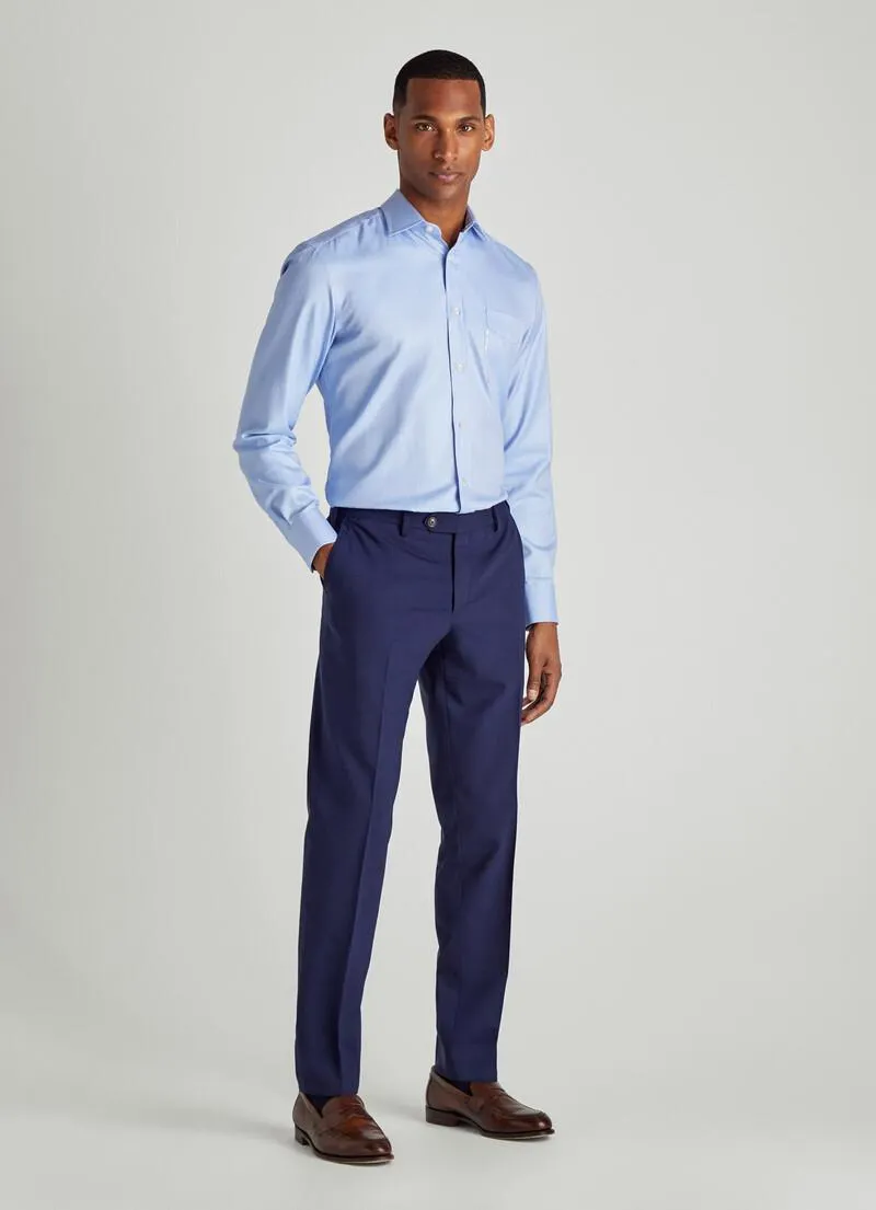 PANTALON DE VOYAGE EN LAINE VIERGE STRETCH