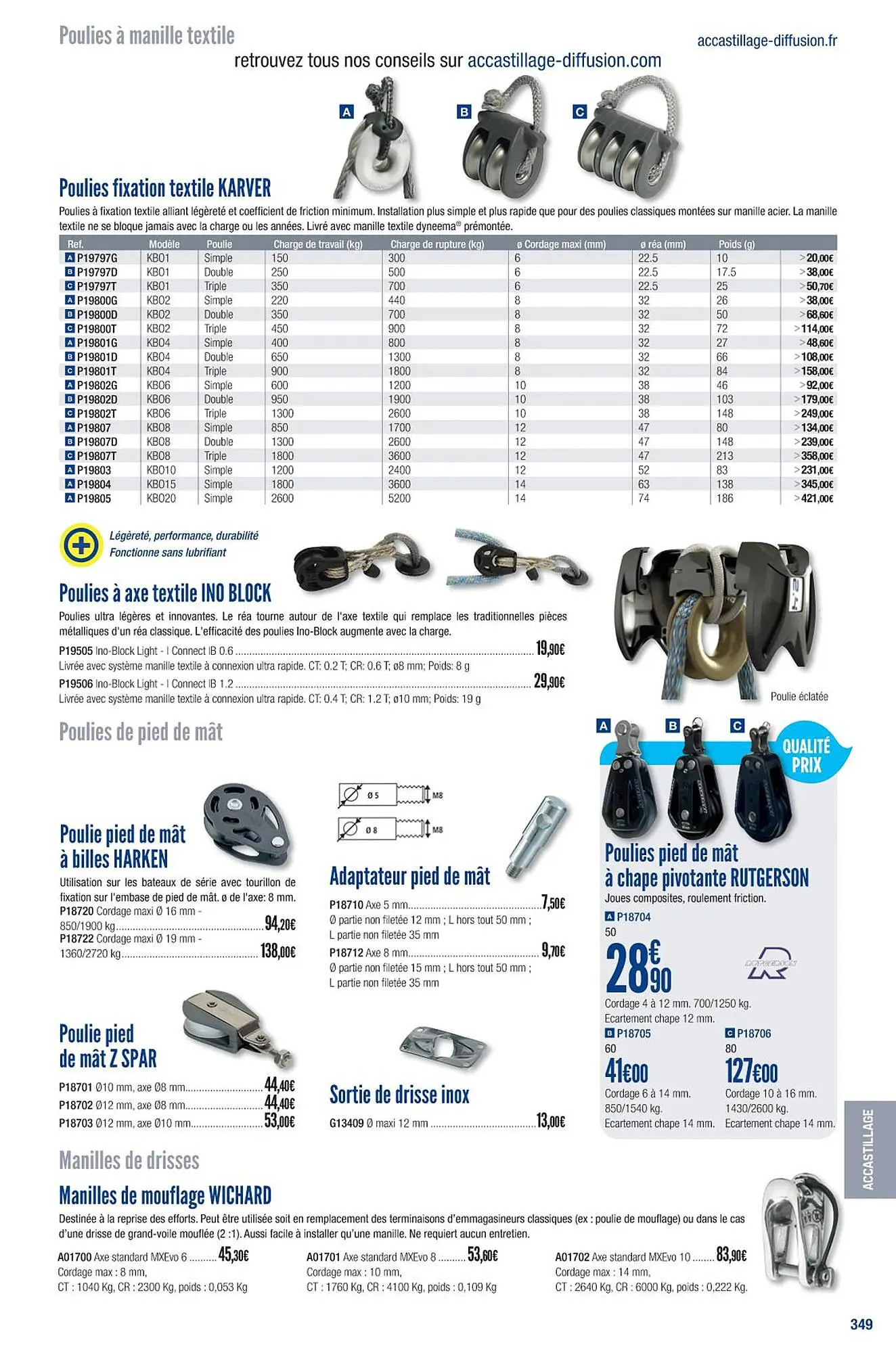 Catalogue Accastillage Diffusion du 1 mars au 31 décembre 2023 - Catalogue page 351