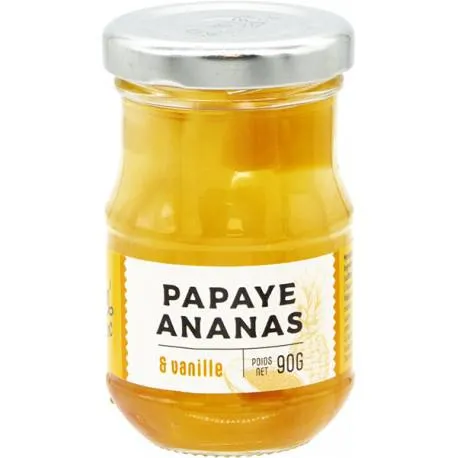 Fruit au sirop Ananas-Papaye à la vanille