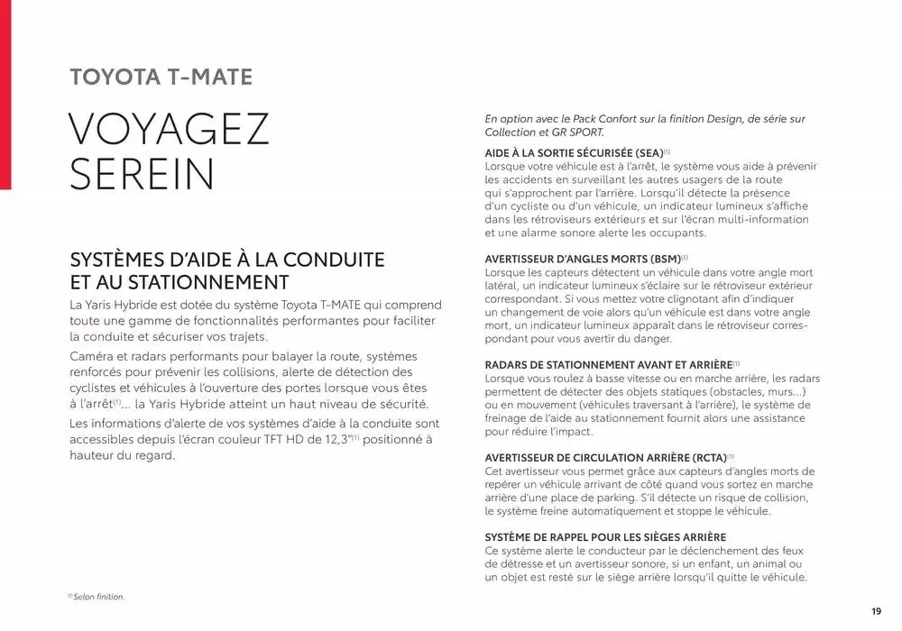 Toyota Nouvelle Yaris du 19 février au 19 février 2026 - Catalogue page 19