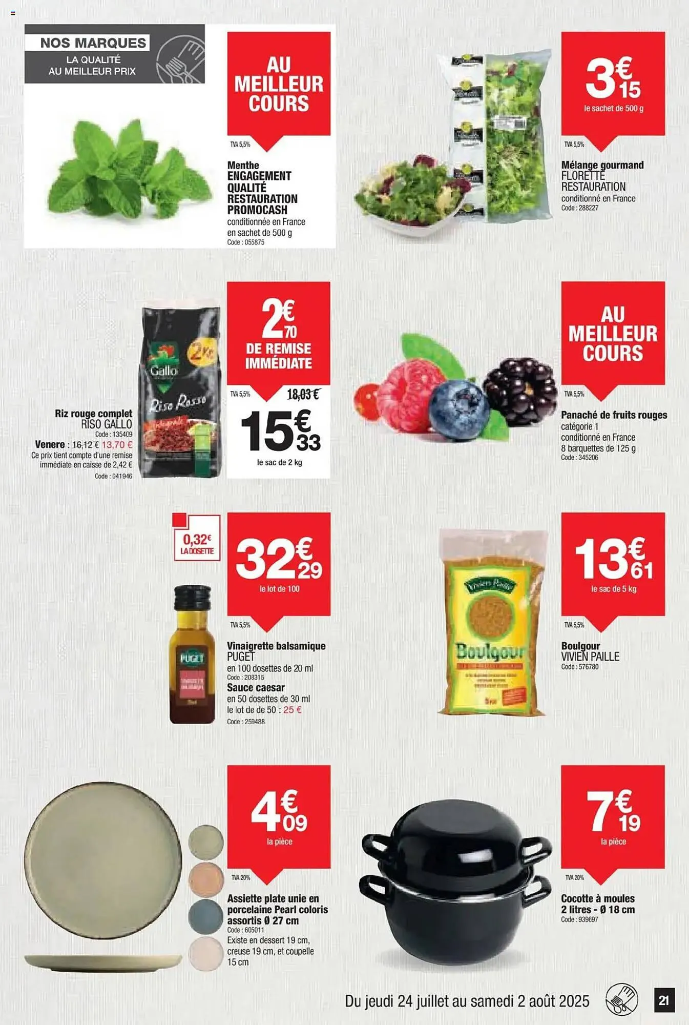 Catalogue Promocash du 24 juillet au 2 août 2025 - Catalogue page 21