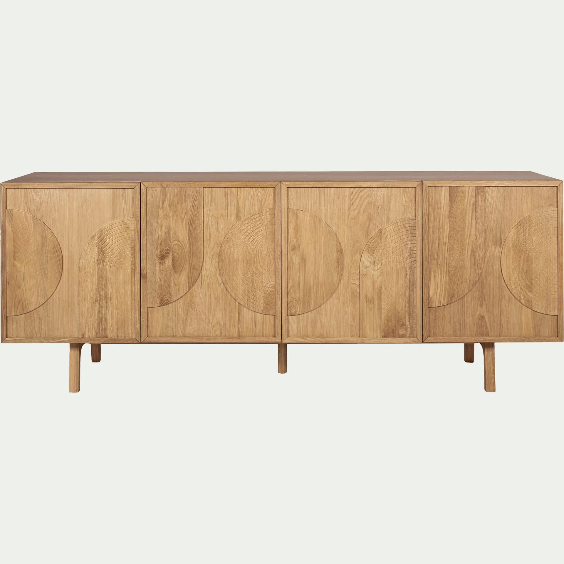 Buffet 4 portes en chêne massif - bois clair