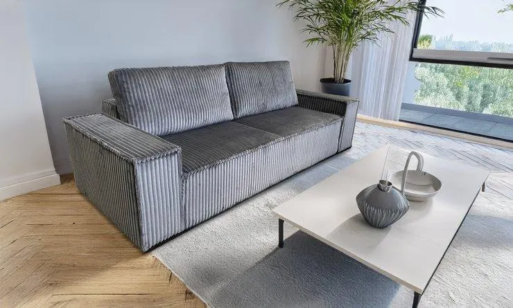 MELODY CANAPE CONVERTIBLE GRIS VELO 13