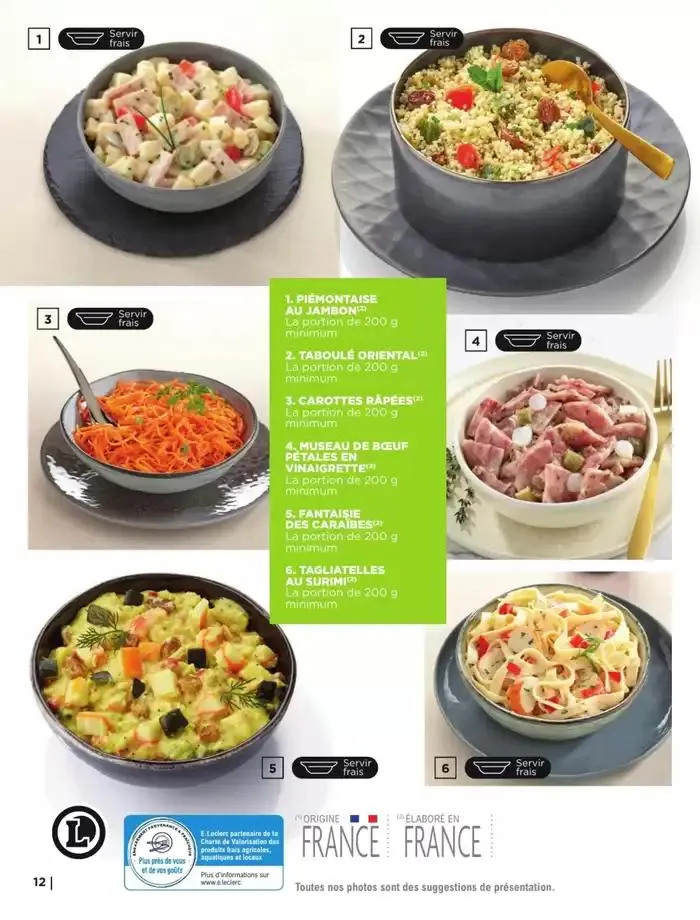 CARTE TRAITEUR PERMANENTE - MIXTE du 9 mai au 31 décembre 2025 - Catalogue page 12