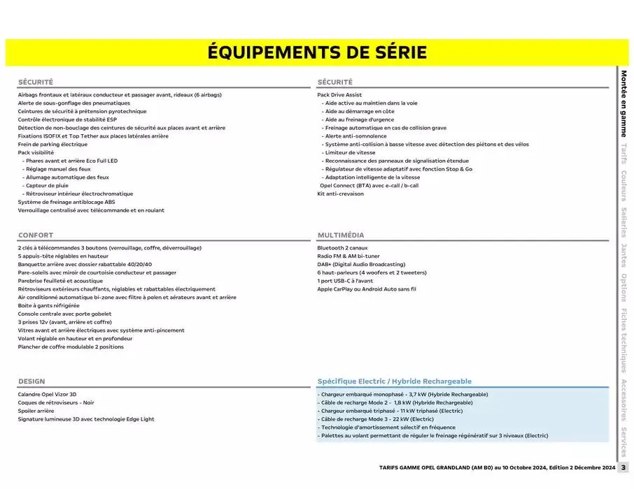 Opel Nouveau Grandland du 17 décembre au 17 décembre 2025 - Catalogue page 3