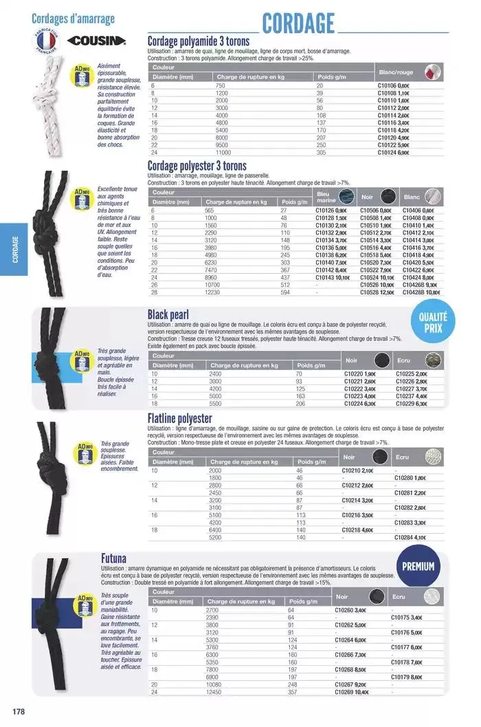 Catalogue Accastillage Diffusion 2025 du 1 janvier au 31 décembre 2025 - Catalogue page 180