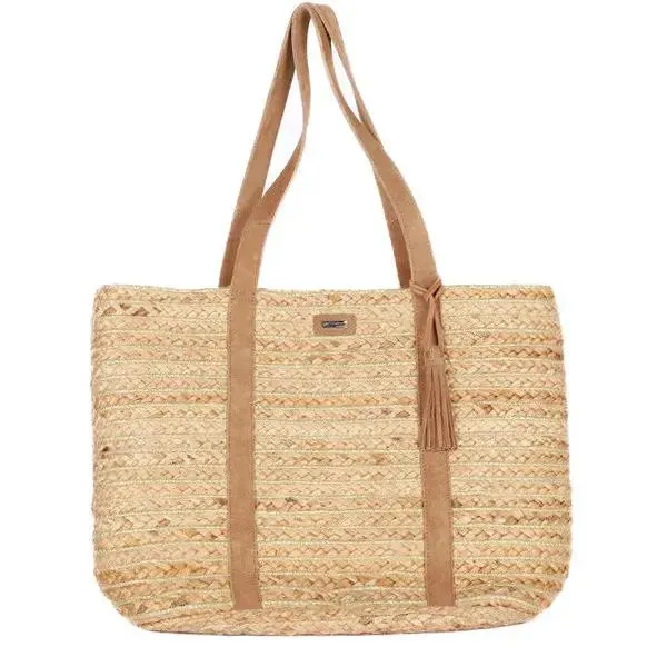 Les Tropéziennes - Sac cabas en jute - Tan