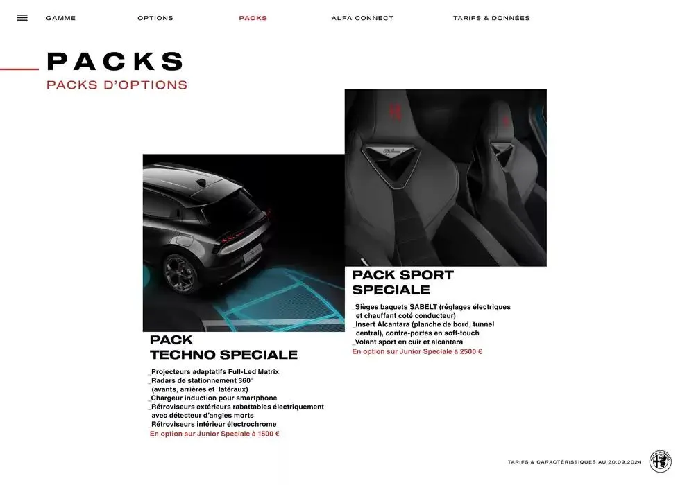 Catalogue Alfa Romeo JUNIOR du 10 octobre au 10 octobre 2025 - Catalogue page 15