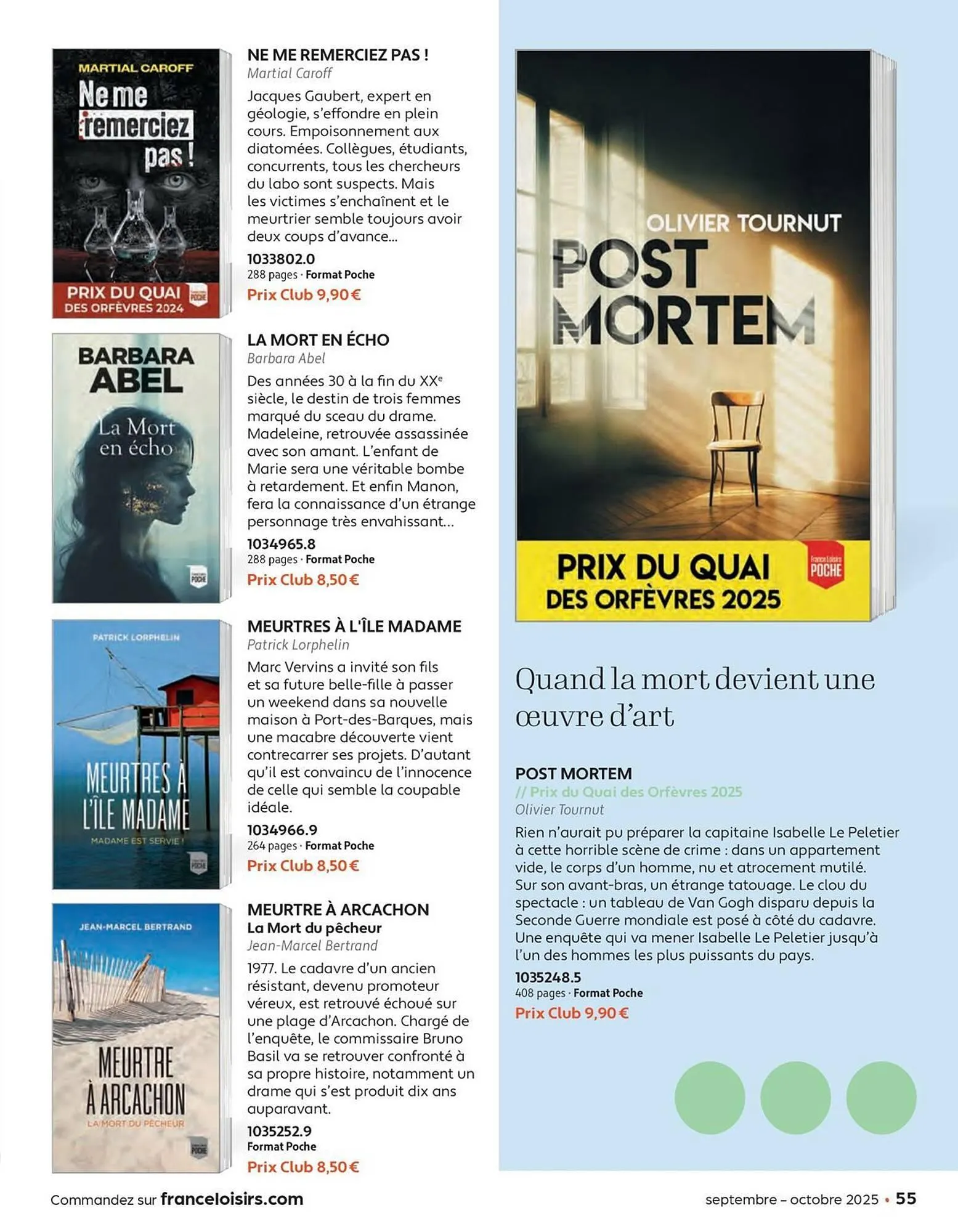 Catalogue France Loisirs du 1 septembre au 31 octobre 2025 - Catalogue page 55