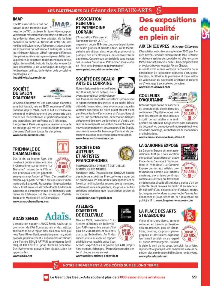 Catalogue Le Géant des Beaux-Arts du 6 janvier au 31 décembre 2025 - Catalogue page 156