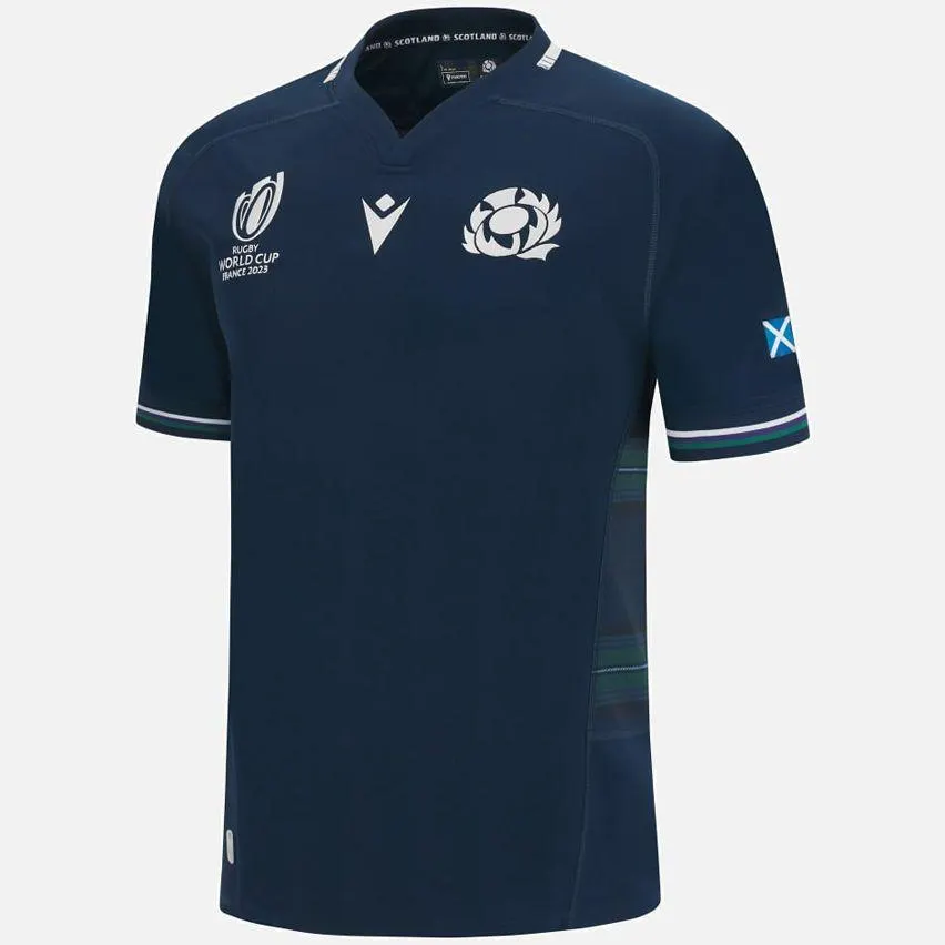 Maillot Rugby Ecosse Domicile Coupe Du Monde 2023 - Macron
