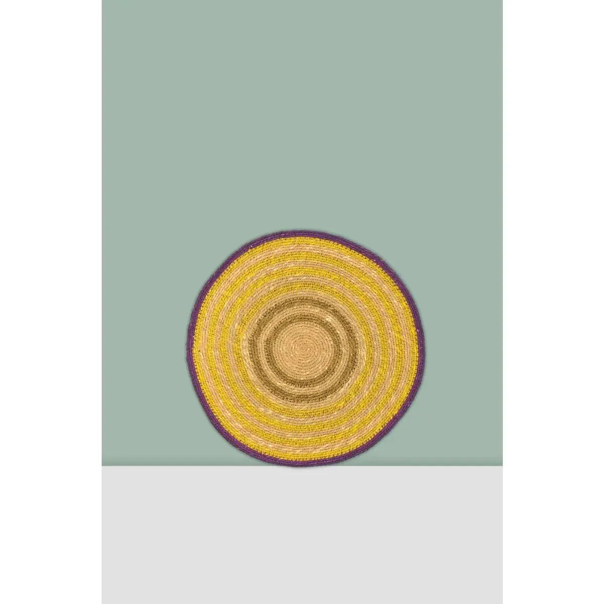 set de table ASPI cercle jaune