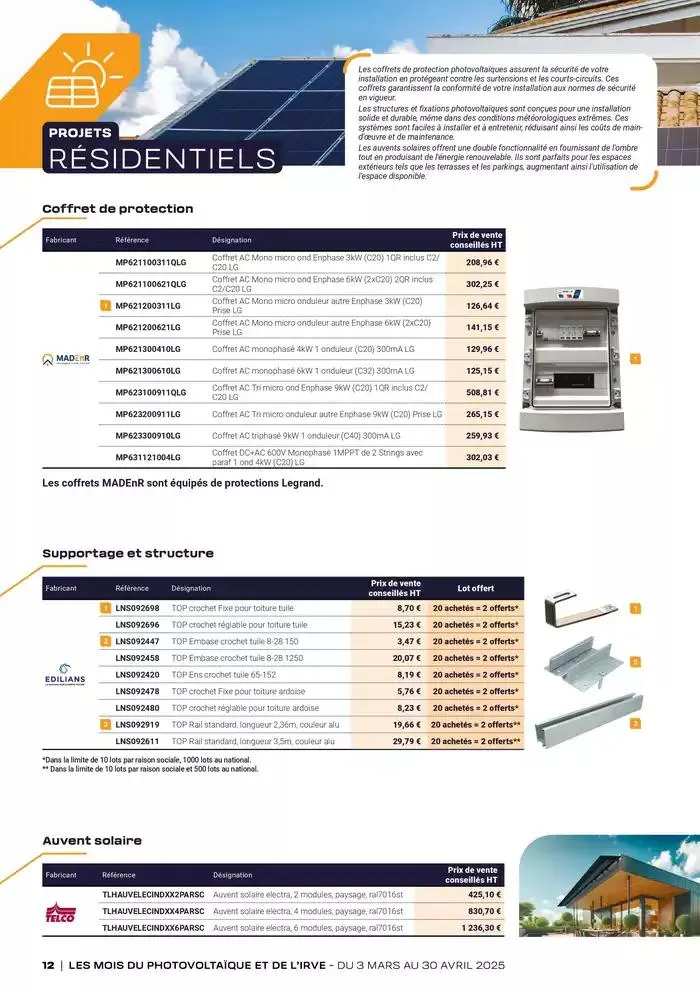 Les mois du Photoboltaique et de l'IRVE 2025 du 3 mars au 30 avril 2025 - Catalogue page 12