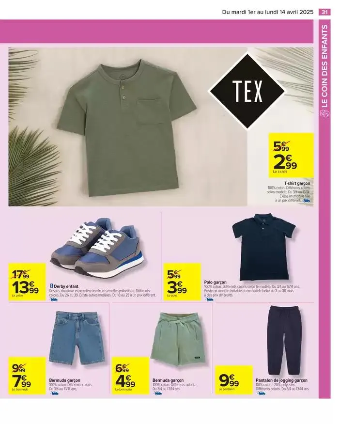 LE COIN DES ENFANTS du 1 avril au 14 avril 2025 - Catalogue page 33