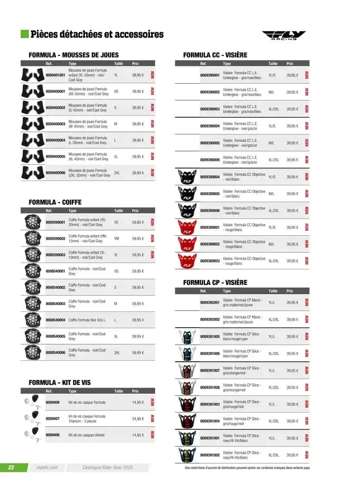 FLY RACING 2025 du 20 novembre au 31 août 2025 - Catalogue page 24