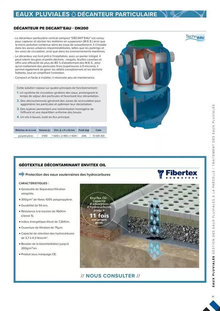 ASSAINISSEMENT NON COLLECTIF ET GESTION DES EAUX PLUVIALES du 4 mars au 31 décembre 2025 - Catalogue page 81