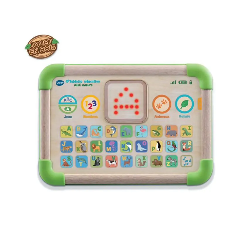 Tablette éducative en bois ABC Nature