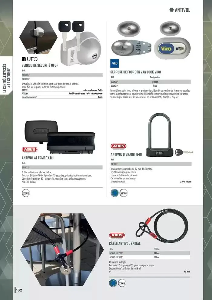 Guide Quincaillerie Serrurerie 2025 - 2026 du 1 avril au 1 avril 2026 - Catalogue page 134