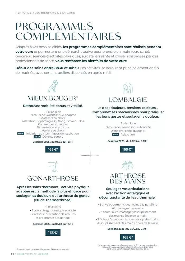 Aix-les-Bains 2025 du 3 février au 31 décembre 2025 - Catalogue page 8