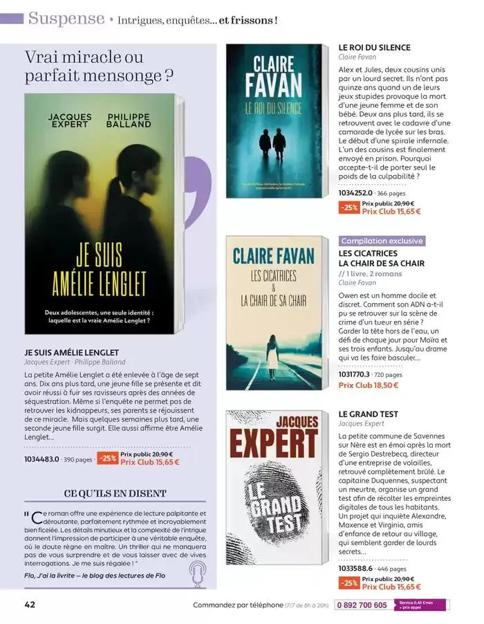 Mars - Avril 2025 du 4 mars au 30 avril 2025 - Catalogue page 42