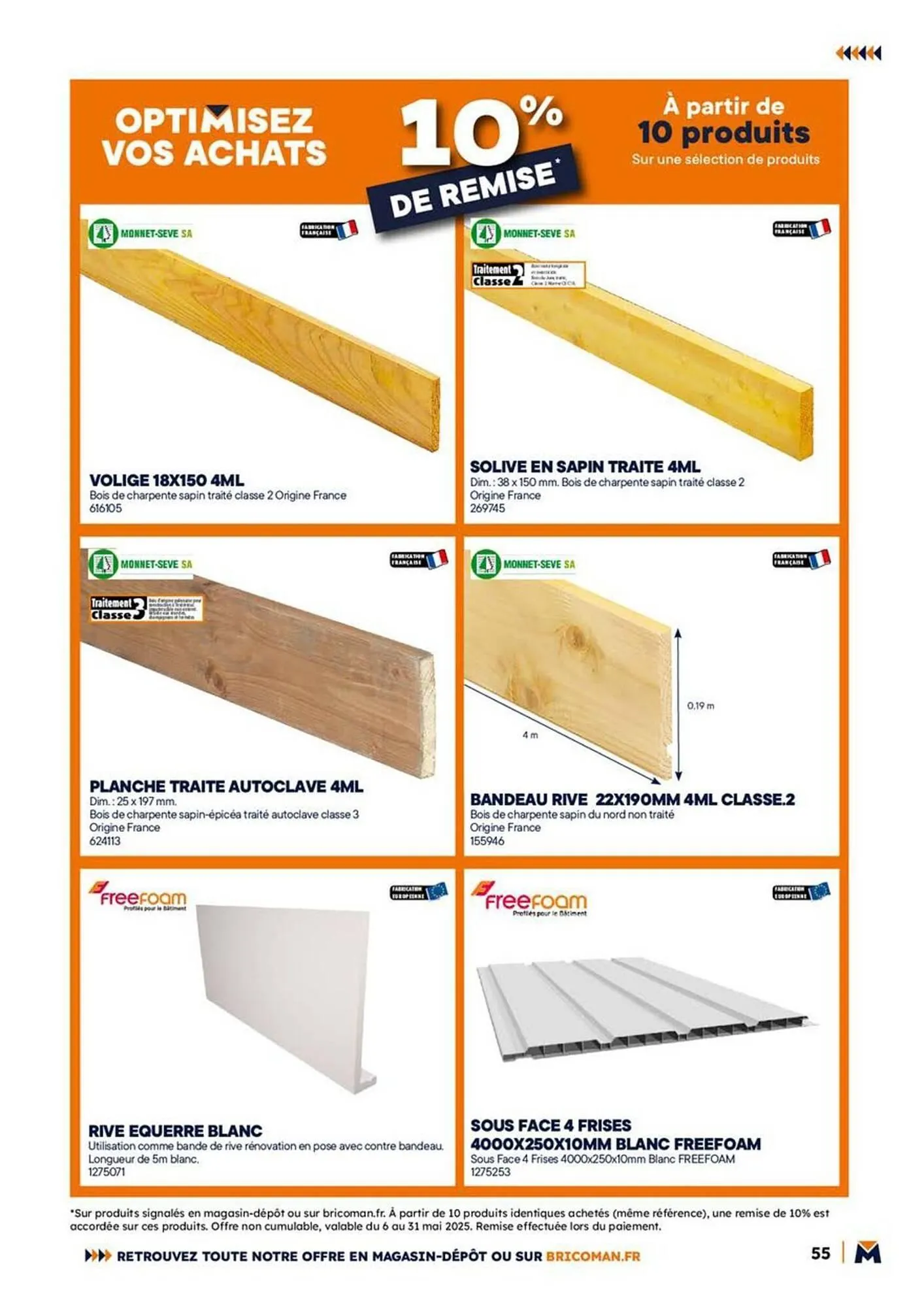 Catalogue Bricoman du 12 mai au 31 mai 2025 - Catalogue page 55