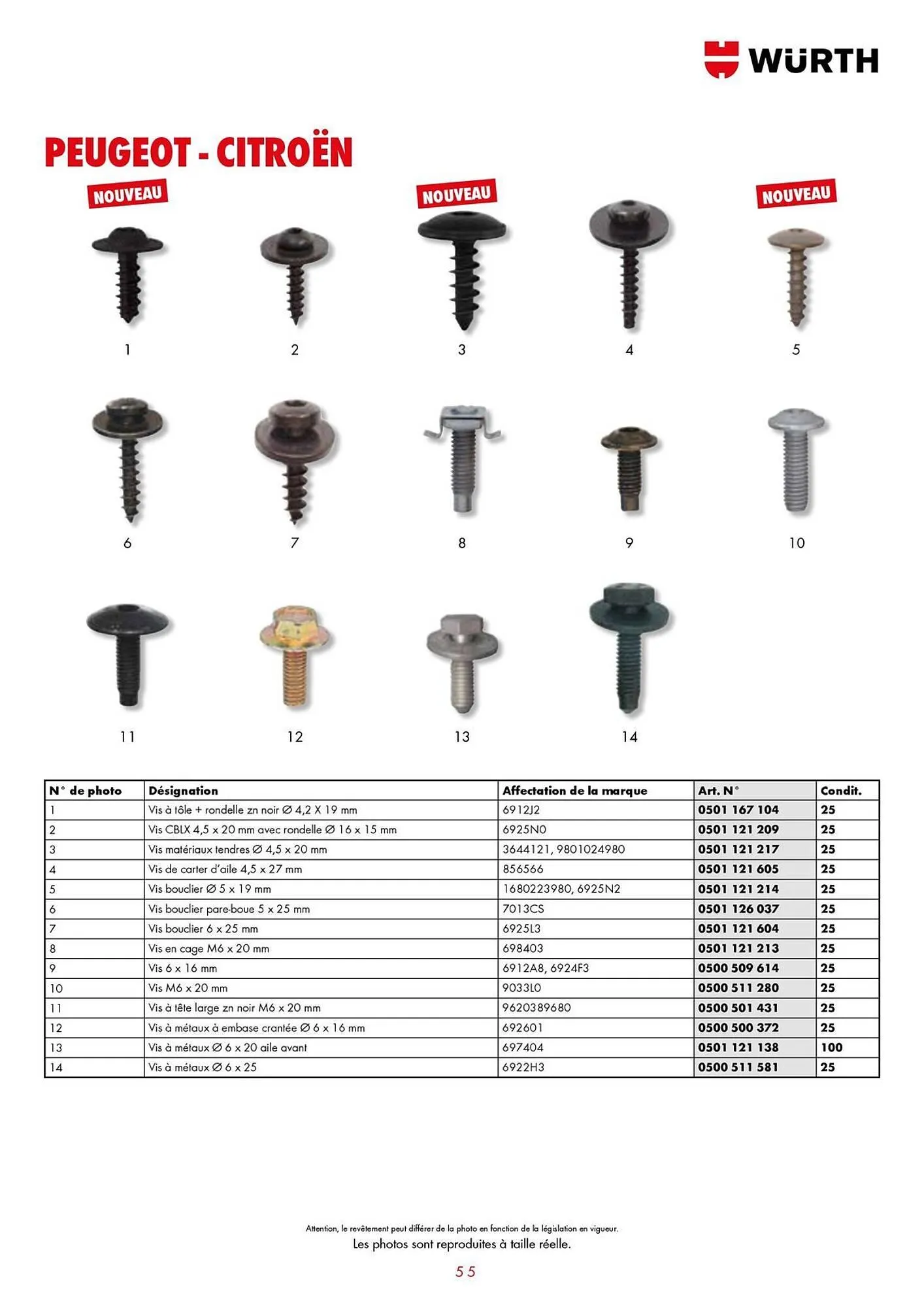 Catalogue Würth du 21 janvier au 31 décembre 2025 - Catalogue page 55