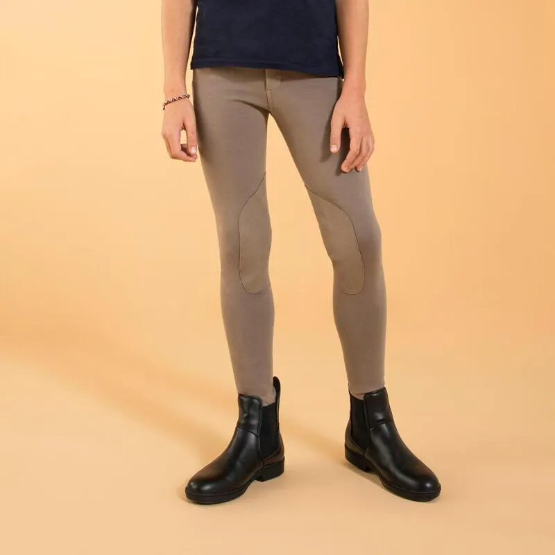 Pantalon équitation basanes Enfant - 140 marron