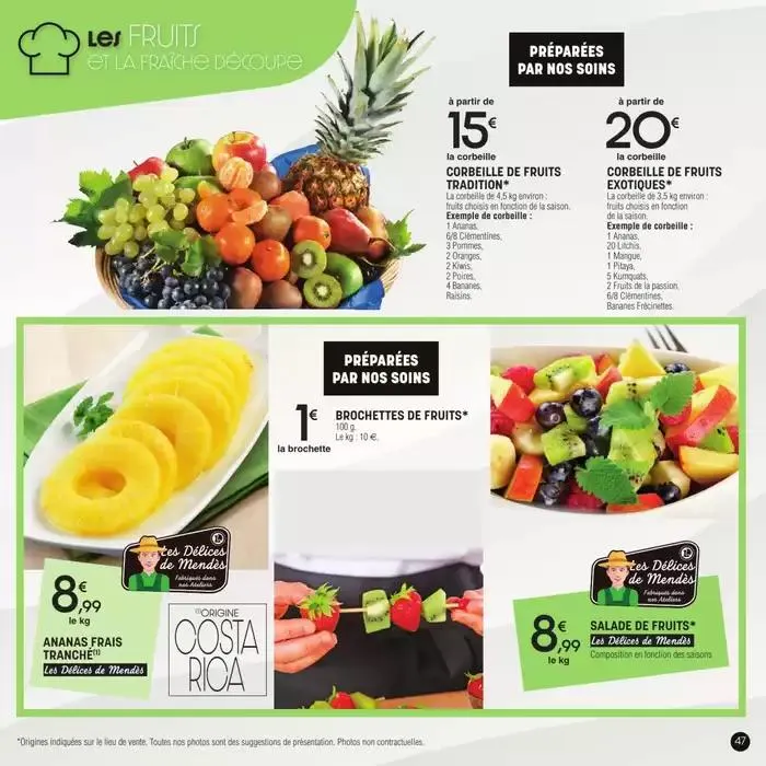 Carte traiteur permanente du 17 avril au 31 mars 2026 - Catalogue page 47