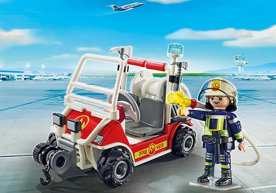 Chef des pompiers avec voiturette