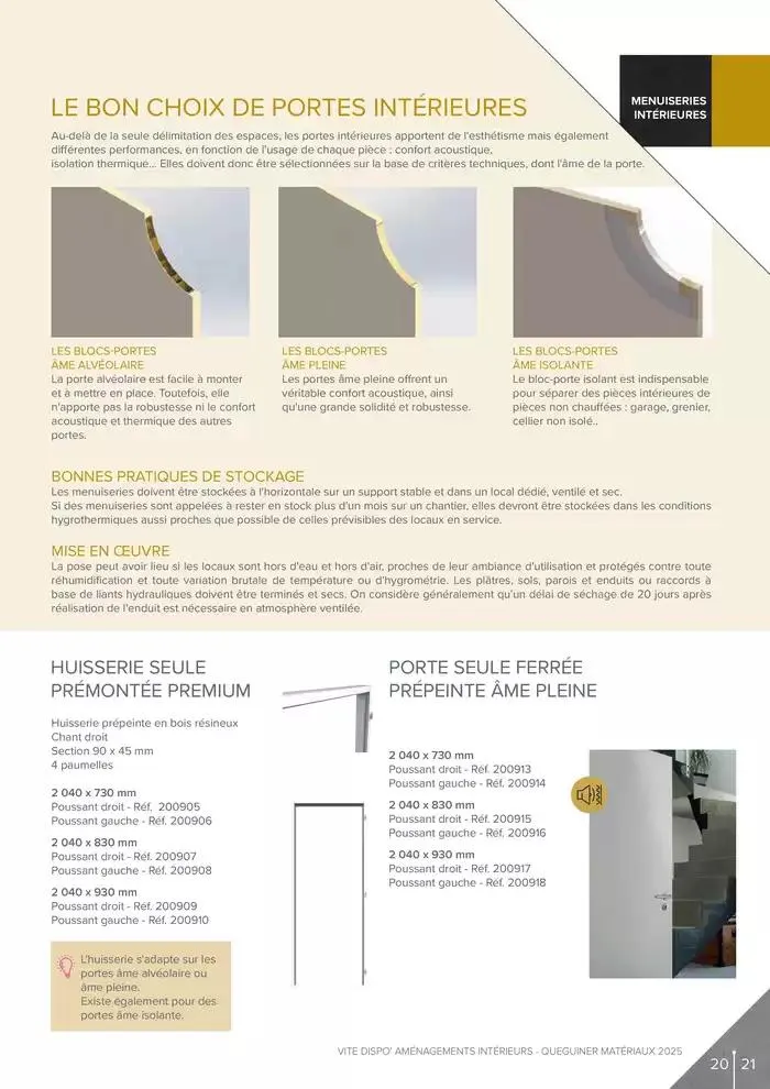 Aménagements Intérieurs du 20 janvier au 31 décembre 2025 - Catalogue page 21