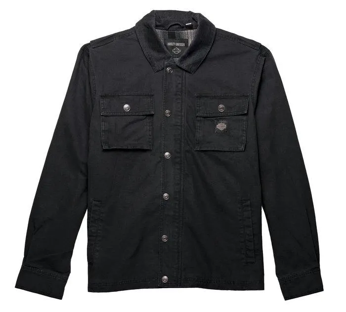 Blouson en toile Forever Harley pour hommes - Black Beauty