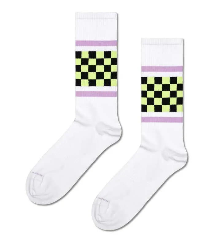 Checked Stripe Sneaker Sock
