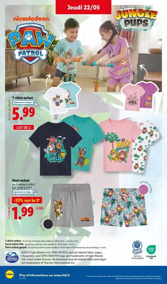 Moustiquaires, bien-être, sport, jeux pour enfant… Profitez des ventes Lidl ! du 22 mai au 26 mai 2025 - Catalogue page 16