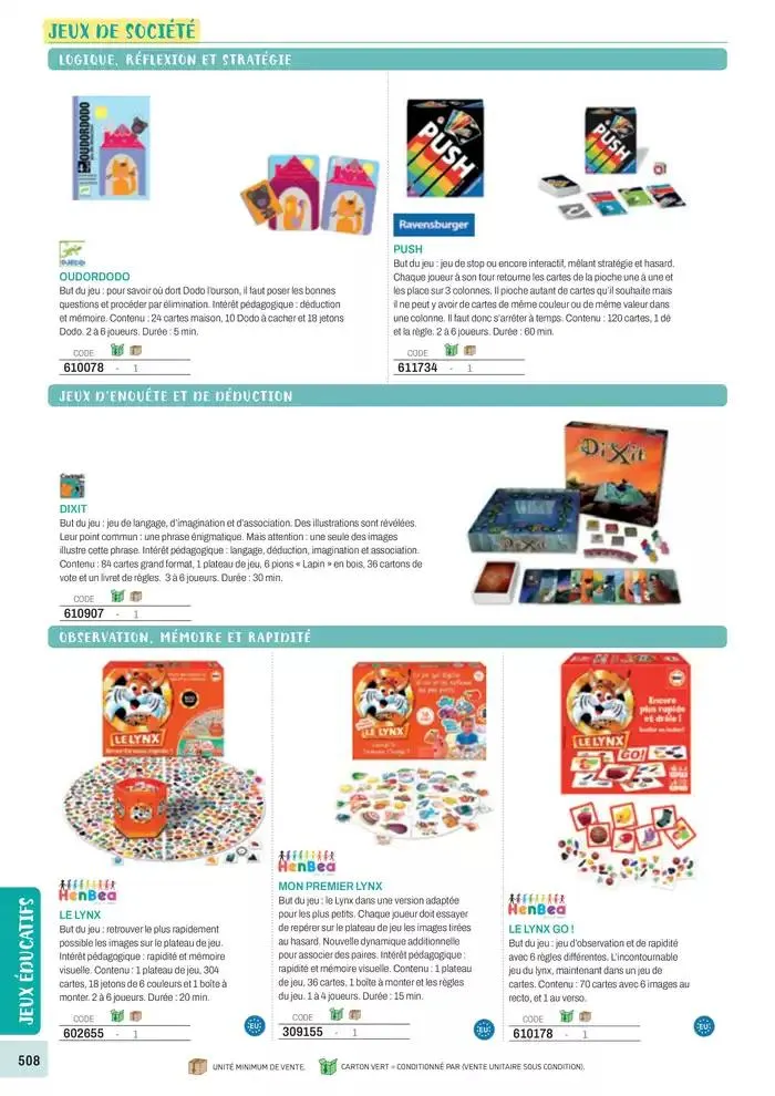 Nos Catalogues Thématiques du 1 janvier au 31 décembre 2025 - Catalogue page 510