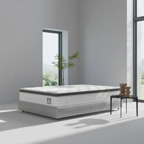 Matelas ressorts 140x190 cm avec 6 cm mémoire de forme NUVIA ép. 30 cm