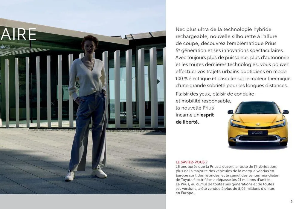 Toyota Prius Hybride Rechargeable du 18 juin au 18 juin 2025 - Catalogue page 3